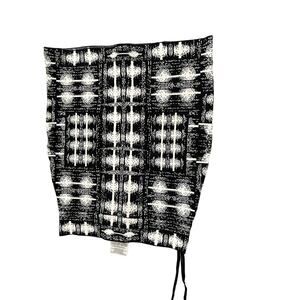 BCBGMaxAzria  Black White Simone Texture Bandage Mini Skirt S NWT